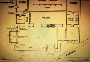 Reconstrucción idealizada de la iglesia de la Iglesia de las Bernardas en la Dehesilla.